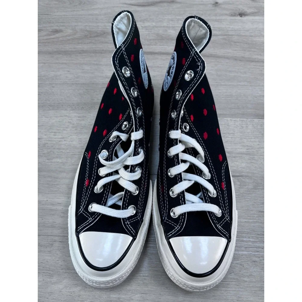 Converse Unisex Shoes M8‎ W10 Chuck Taylor 70 Embroidered Lips Love Me Black Hi